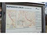 Zaplana - Rimski zid in Rupnikova linija shematski prikaz Rupnikove linije