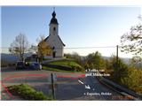 Sv. Miklavž  &  Slivna – MTB »osmica« okoli Ciclja in Geoss-a križišče cest pri cerkvici v Križevski vasi