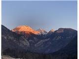Zjutraj me pozdravijo Tosc, Veliki Draški vrh in Ablanca.