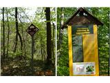 Javor - Mali vrh - Obolno - Gozd Reka - Janče oznake in info ob poti