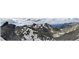 Vzpon na Kraspesspitze: pogled na Sulzkogel in akumulacijsko jezero z grebena