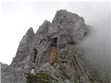 Severni stolp (2680 m) z Pleča.