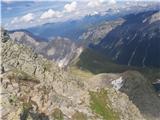 20.-21. julij 2020: Habicht (3277 m) in Kalkwand Utrinek s sestopa proti koči III.