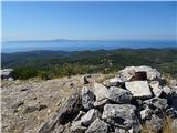 Korčula - Kom 508 m z vrha proti otoku Lastovo