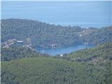 Korčula - Kom 508 m vas Brna, kjer so ostali uživali v morju