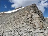 Hohe Geige (3394 m) - prvak severnega dela gorstva Zaključni vzpon proti vrhu IV.