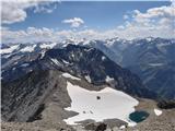 Hohe Geige (3394 m) - prvak severnega dela gorstva Hohe Geige - vrh (3394 m) II.: razgled proti jugu