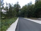 Obnovljena cesta v zgornjem delu Logarske doline