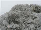 Solsteina (2637 m, 2541 m) in Hohe Munde (2662 m, 2592 m) Strm vzpon do vršnega grebena II.