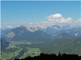 Solsteina (2637 m, 2541 m) in Hohe Munde (2662 m, 2592 m) Lepote Karwendla I.