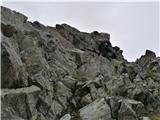 Mogočni Piz Linard (3410 m) z okolico, 25.-26.8.2020 (Silvretta) Vzpon na Piz Glims preko vzhodnega razčlenjenega pobočja II.