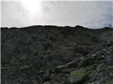 Mogočni Piz Linard (3410 m) z okolico, 25.-26.8.2020 (Silvretta) Vzpon na Piz Glims preko vzhodnega razčlenjenega pobočja III.