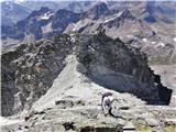 Mogočni Piz Linard (3410 m) z okolico, 25.-26.8.2020 (Silvretta) JZ greben Piz Linarda I.