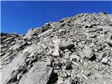 Mogočni Piz Linard (3410 m) z okolico, 25.-26.8.2020 (Silvretta) Zadnji vzpon proti vrhu