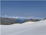 Klasika Stubajskih Alp - Zuckerhütl (3507 m), Wilder Pfaff (3456 m) in Wilder Freiger (3418 m) Sestop preko ledenika III.: neznosno brezmadežna belina nad Stubajsko dolino