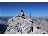 Pale di San Martino - samotni Dolomiti Tudi na najvišjem vrhu Pal sva sama