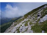 Pale di San Martino - samotni Dolomiti Netežavna pot vodi čez spodnja pobočja Cimon della Pala
