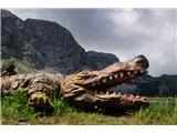 Gorski krokodil, skoraj izumrla vrsta. Enega zadnjih primerkov imajo na Mokrinah