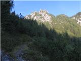 Pogled proti Monte Buonaposta (če kdo pozna slovensko ime, se priporočam)