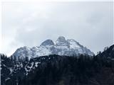 Podgorski vrh (Monte Nebria), 1207m Pogled na Viš s spominom na naša nedavno preminula gornika, Igorja in Tatjano