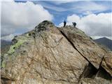Degenhorn 2946 m skale so se kar bleščale v soncu