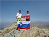 Mi2 na najvišjem vrhu Makedonije in Albanjije