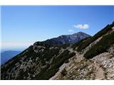Monte Baldo Stara vojaška mulatjera, ki poteka vzdolž večine grebena
