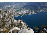 Pogled na Rivo del Garda, turistično mestece na gornjem delu jezera