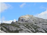 Sextenski Dolomiti-Croda Fiscalina di Mezzo-2675m Vrh približan od koče.