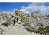 Sextenski Dolomiti-Croda Fiscalina di Mezzo-2675m Lepa potka.