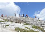 Sextenski Dolomiti-Croda Fiscalina di Mezzo-2675m Na vrhu.