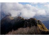 Monte Piciat - 1617 m Del prehojenega grebena