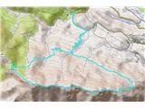 Monte Piciat - 1617 m Prehojena pot