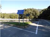 Turn off for Burcei on road SS125 - Monte dei Sette Fratelli