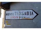 Monte Tersadia lepo označeno že v vasi Rivalpo
