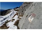 Monte Tersadia lepo ohranjena mulatjera z oznako poti 409