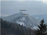 takole pa izgledata oba  vrha slikana malo nad vasjo Leskovica (slikana pred novim letom)