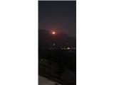 Iz doline viden požar na Golteh 24.2.2021, vir Facebook 