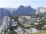 Veliki Draški vrh, Tosc in Vernar, spredaj zaraščeni Pršivec