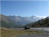 Engadiner Alps - ( Berninapass , St.Moritz , Diavolezza  -  Munt Pers 3207m ) Pogled nazaj proti Tiranu- Italija