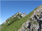 Tegoška gora (Hohe Spitze 2044m) Na Škrbini 1869m proti Kladivu