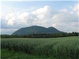 Šmarna gora čez Zavrh Pogled od Guncelj na hišno goro Ljubljane