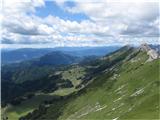 Tegoška gora (Hohe Spitze 2044m) Proti Pl.Pungrat 1450m
