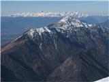Slikano iz Kalškega grebena Storžič v ozadju naš očak.