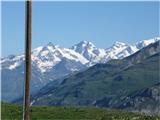 Pointe Sud de Bezin 3061m Mont Blanc skrajno desno