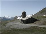 Col de l´Iseran 2770m,Col du Mt.Cenis 2083m Cerkev Sv.Marije de´l Iseran