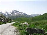 Col de l´Iseran 2770m,Col du Mt.Cenis 2083m Cesta se vije na naslednji hrbet desno