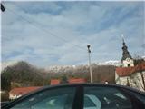 Takole pa je danes zgledalo iz Horjula proti Koreni cca 750 metrov.