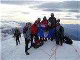Ekipa Planinarskog kluba Ivanec na krovu stare Europe, Mont Blanc 4810mnv.