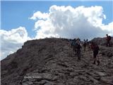 Rifugio Nuvolau  proti vrhu